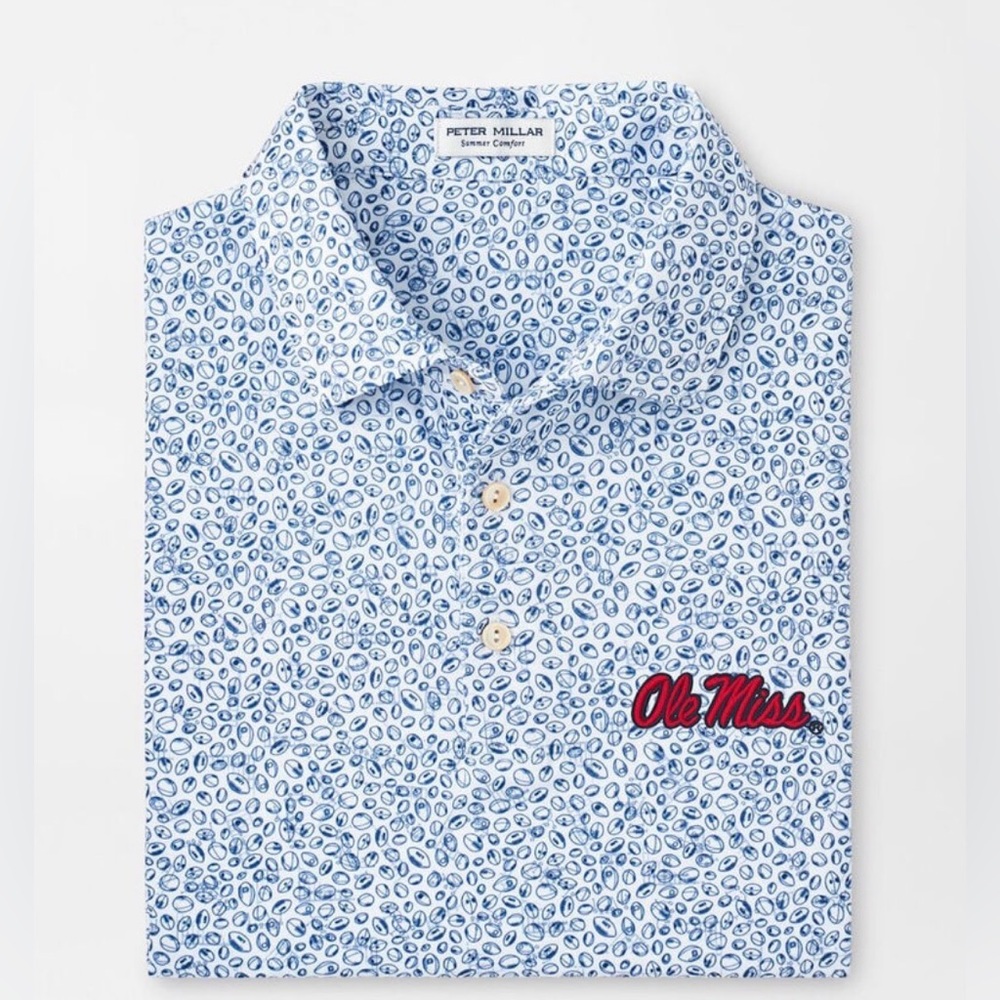 Ole Miss Peter Millar "Blitz Performance" Polo - XL - NWT & Sealed